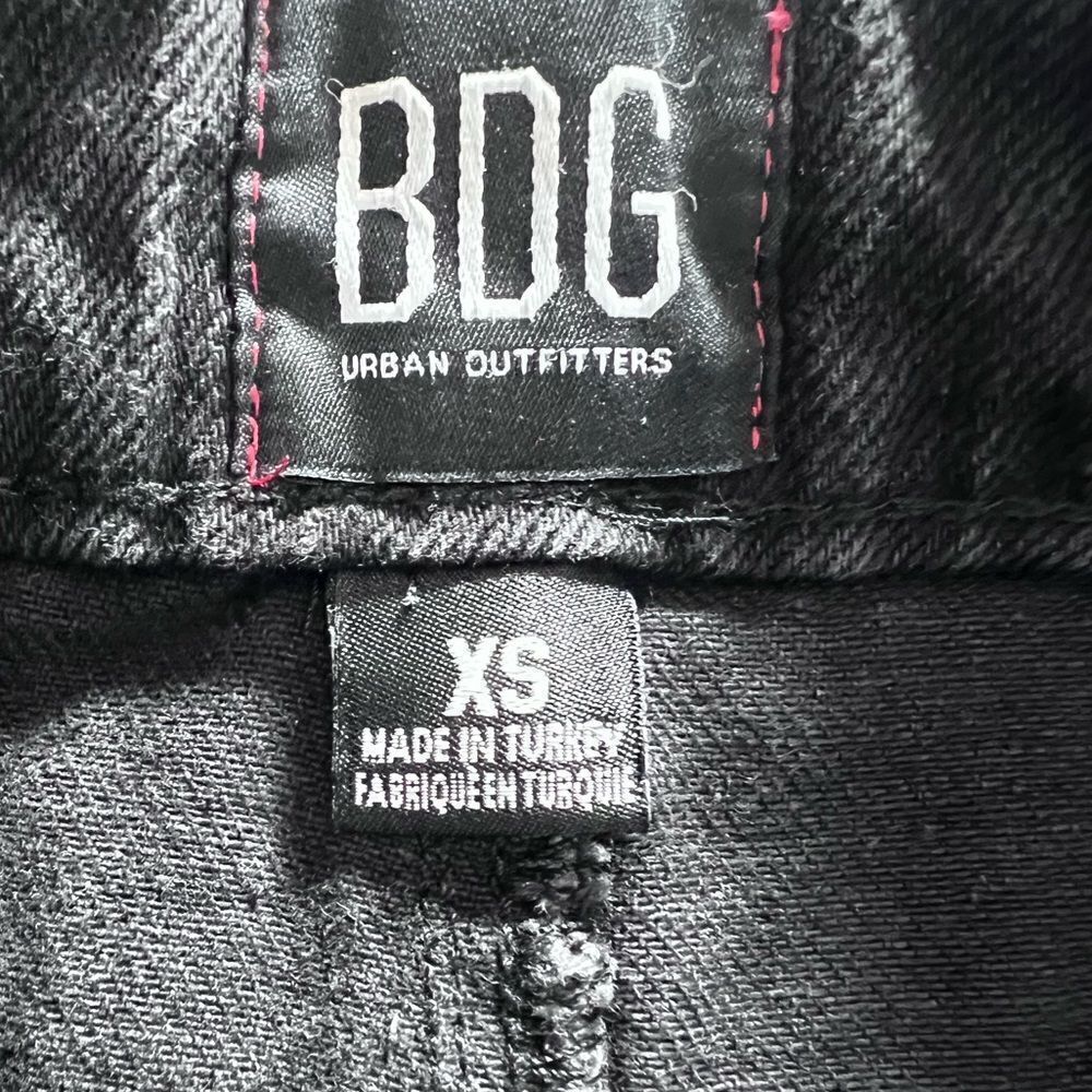 BDG Urban outfitters denim jean mini skirt distressed black size XS - Picture 7 of 10